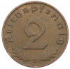 2 рейхспфеннига 1939 года D Германия