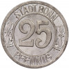 25 пфеннигов 1920 года Германия — город Бонн «Бетховен» (Нотгельд)