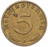 5 рейхспфеннигов 1938 года J Германия