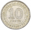 10 центов 1939 года Малайя