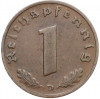 1 рейхспфенниг 1937 года D Германия