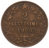 2 чентезимо 1900 года Италия
