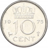 10 центов 1975 года Нидерланды