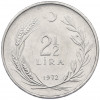2 1/2 лиры 1972 года Турция