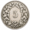 5 раппенов 1907 года Швейцария