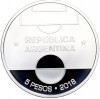 5 песо 2018 года Аргентина «Чемпионат мира по футболу 2018 в России»