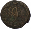 5 копеек 1781 года ЕМ