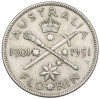 1 флорин 1951 года Австралия «50 лет Федерации»