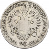 20 крейцеров 1832 года A Австрия