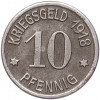 10 пфеннигов 1918 года Германия — город Кобленц (Нотгельд)
