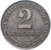 2 пфеннига 1920 года Германия — город Мергентхайм (Нотгельд)