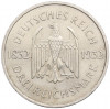 3 рейхсмарки 1932 года A Германия «100 лет со дня смерти Гете»