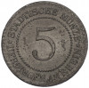 5 пфеннигов 1917 года Германия — город Юрдинген (Нотгельд)