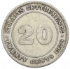 20 центов 1926 года Стрейтс Сетлментс