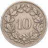 10 раппенов 1901 года Швейцария