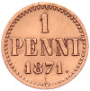 1 пенни 1871 года Русская Финляндия