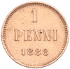 1 пенни 1888 года Русская Финляндия