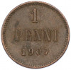 1 пенни 1907 года Русская Финляндия