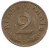 2 рейхспфеннига 1937 года D Германия