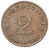 2 рейхспфеннига 1938 года J Германия