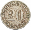 20 пфеннигов 1888 года J Германия