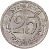 25 пфеннигов 1920 года Германия — город Бонн «Бетховен» (Нотгельд)