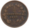 1/2 крейцера 1852 года Баден