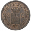 2 сентимо 1905 года Испания