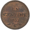 1 сантим 1851 года A Франция