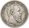 5 марок 1876 года F Германия (Вюртемберг)