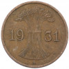 1 рейхспфенниг 1931 года A Германия