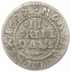 2 скиллинга 1677 года Дания