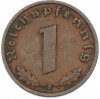 1 рейхспфенниг 1938 года F Германия