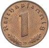 1 рейхспфенниг 1939 года D Германия