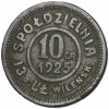 Кооперативный кредитный жетон 10 грошей 1925 года Польша