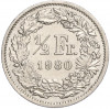 1/2 франка 1980 года Швейцария