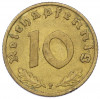 10 рейхспфеннигов 1939 года F Германия