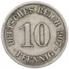 10 пфеннигов 1907 года A Германия