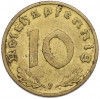 10 рейхспфеннигов 1939 года F Германия