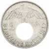2 рейхсмарки 1937 года D Германия