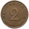 2 рейхспфеннига 1936 года D Германия