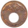 2 рейхспфеннига 1938 года F Германия