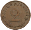 2 рейхспфеннига 1938 года J Германия