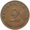2 рейхспфеннига 1939 года J Германия