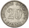 20 пфеннигов 1875 года A Германия