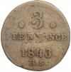 3 пфеннига 1843 года Росток