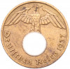 1 рейхспфенниг 1937 года F Германия
