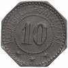 10 пфеннигов 1917 года Германия — город Ротенбург в Баварии (Нотгельд)