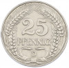 25 пфеннигов 1910 года D Германия
