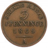 3 пфеннига 1869 года A Пруссия